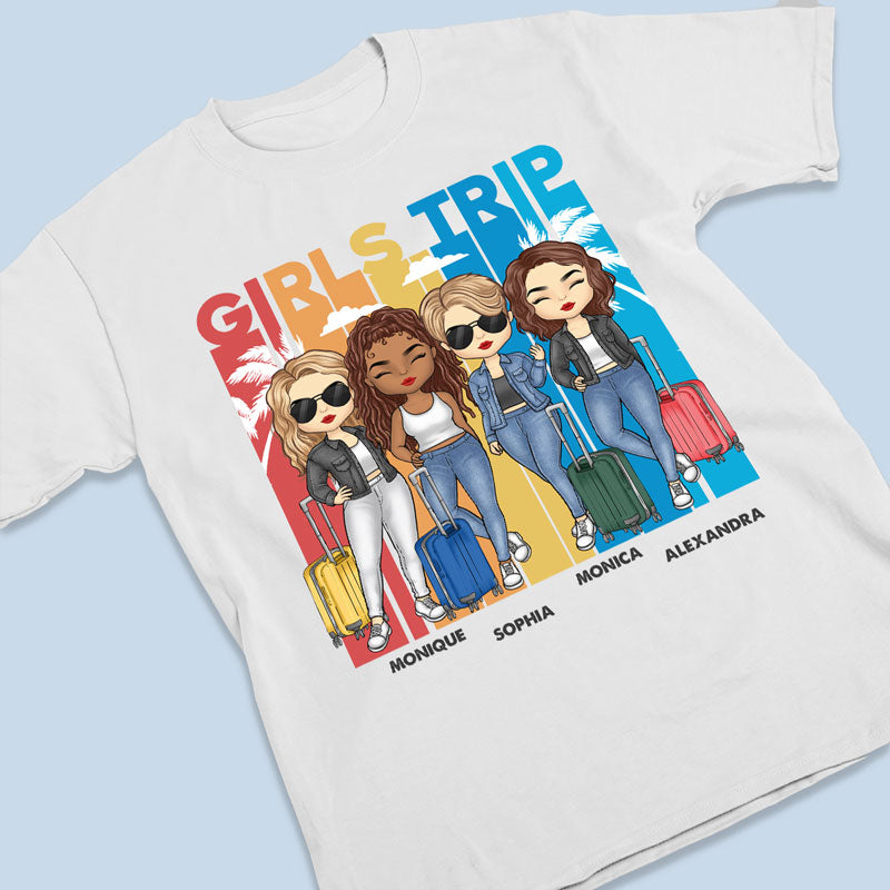 Custom Character Girls Trip Gifts for Friends - Personalized Apparel