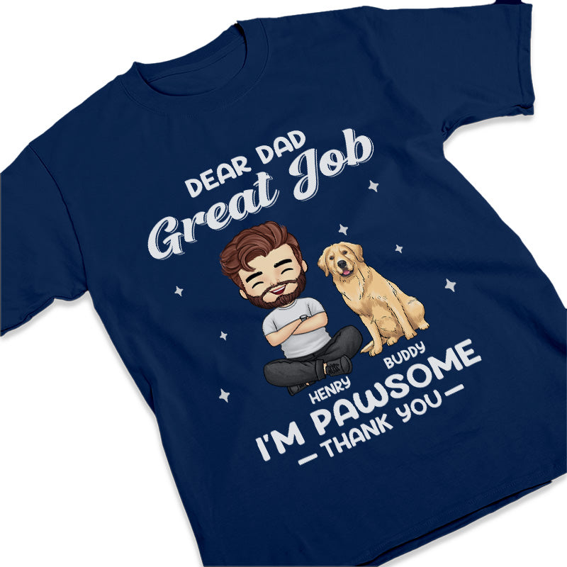 We're Pawsome, Thank You - Dog & Cat Personalized Custom Unisex T-shirt, Hoodie, Sweatshirt - Father's Day, Gift For Pet Owners, Pet Lovers