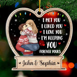 Custom Name Christmas Gifts for Couples - Personalized Ornament