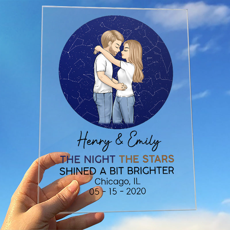 The Beginning Of Forever - Couple Personalized Custom Rectangle Shaped Acrylic Plaque - Gift For Husband Wife, Anniversary
