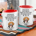 Custom Name Funny Dog Poem Gifts for Dog Lovers - Personalized Accent Mugs
