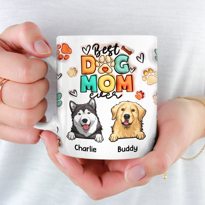 Eat Sleep Pet Dogs Repeat - Dog Personalized Custom 3D Inflated Effect Printed Mug - Gift For Pet Owners, Pet Lovers