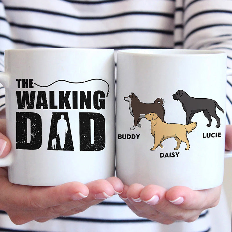 The Walking Dad - Dog Personalized Custom Mug - Gift For Pet Owners, Pet Lovers