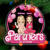 Partners In Crime - Bestie Personalized Custom Ornament - Acrylic Custom Shaped - Christmas Gift For Best Friends, BFF, Sisters
