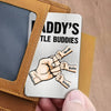 Daddy Buddies - Family Personalized Custom Aluminum Wallet Card - Father's Day, Birthday Gift For Dad