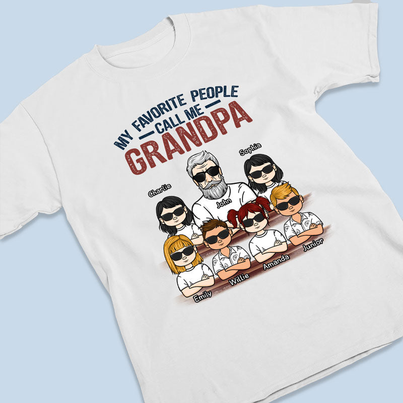 Custom Name Grandpa Family Gifts - Personalized Apparel