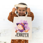 Custom Name Halloween Gifts for Kids - Personalized Tote Bag