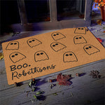 Custom Name Halloween Ghost Gifts for Families - Personalized Doormat