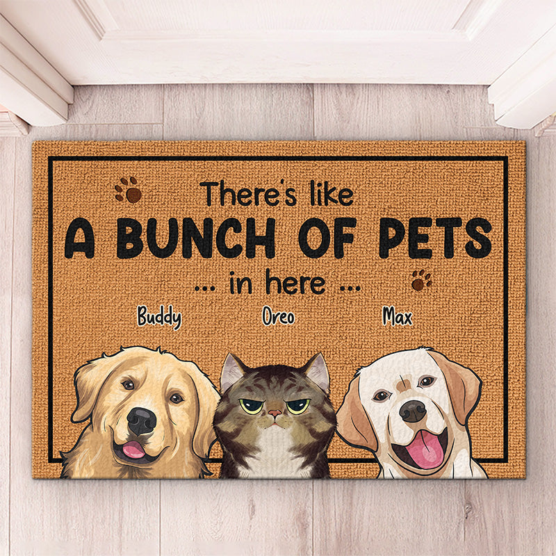 Custom Funny Pet Quotes Housewarming Decor - Personalized Doormat