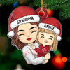Sending You Holiday Hugs  - Family Personalized Custom Ornament - Acrylic Custom Shaped - Christmas Gift For Mom, Grandma
