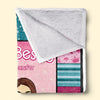 Best Friends For Life - Bestie Personalized Custom Blanket - Christmas Gift For Best Friends, BFF, Sisters