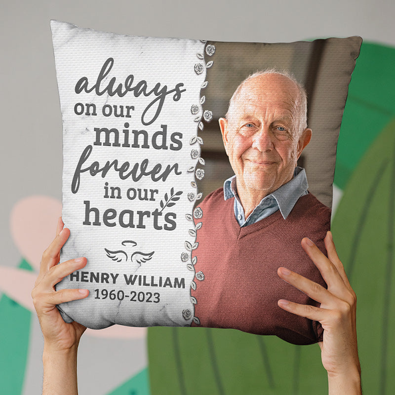 Custom Photo Memorial Tribute Decor - Personalized Pillow