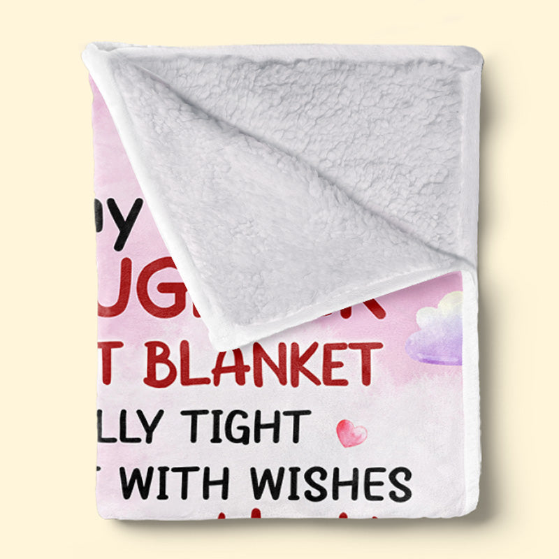 I Hugged This Soft Blanket - Family Personalized Custom Blanket - Birthday Gift For From Mom, Grandma