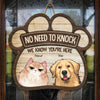 This House Is Ruled By Us - Dog & Cat Personalized Custom Shaped Home Decor Wood Sign - House Warming Gift For Pet Owners, Pet Lovers