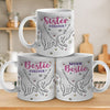 Bestie Forever - Bestie Personalized Custom 3D Inflated Effect Printed Mug - Gift For Best Friends, BFF, Sisters, Coworkers