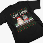 Custom Name Christmas Cat Mom Gifts for Women - Personalized Apparel