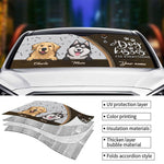 Custom Dog Kisses Fix Everything Gifts for Dog Lovers - Personalized Auto Sunshade