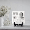 Custom Photo You're Life Was A Blessing - Memorial Personalized Custom Square Shaped Ceramic Plaque With Stand - Sympathy Gift, Gift For Family Members