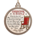 Custom Christmas Memorial Name Gifts - Personalized Ornament