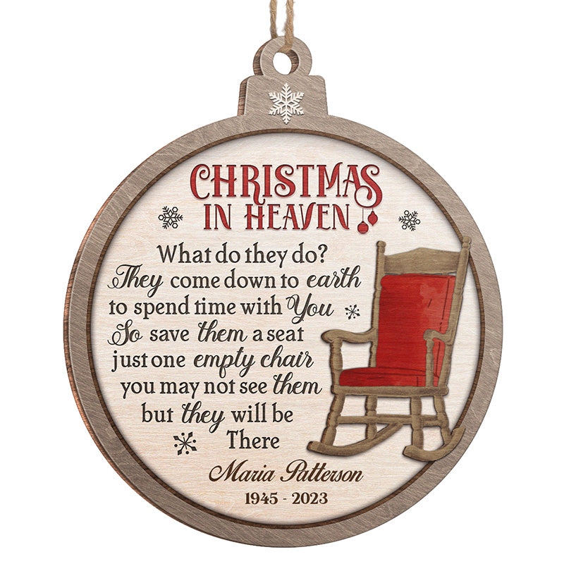 Custom Christmas Memorial Name Gifts - Personalized Ornament