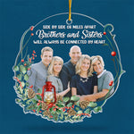 Custom Photo Brothers and Sisters Christmas Gifts - Personalized Ornament