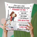 Custom Name Romantic Couple Gifts - Personalized Pillow