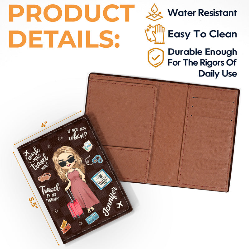 Custom Name Travel Gifts for Women - Personalized Passport Cover