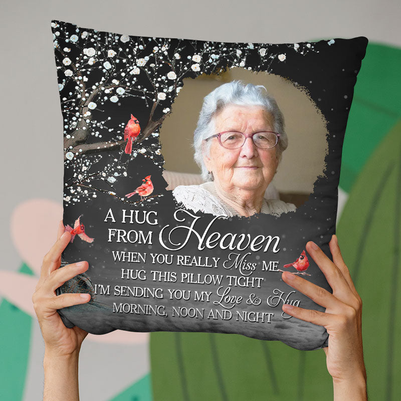 Custom Photo Memorial Heaven Decor - Personalized Pillow