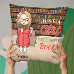 Custom Name Book Lover Gifts for Women - Personalized Pillow
