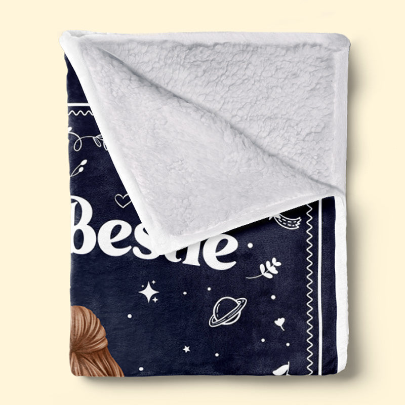 My Hug To You - Bestie Personalized Custom Blanket - Gift For Best Friends, BFF, Sisters