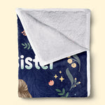 Custom Name Sister Gifts - Personalized Blanket