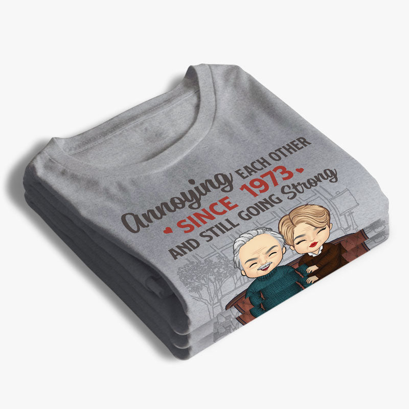 We Annoying Each Other & Still Going Strong - Couple Personalized Custom Unisex T-shirt, Hoodie, Sweatshirt - Gift For Husband Wife, Anniversary