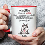 Custom Dog Name Funny Dog Mom Gifts - Personalized Accent Mugs
