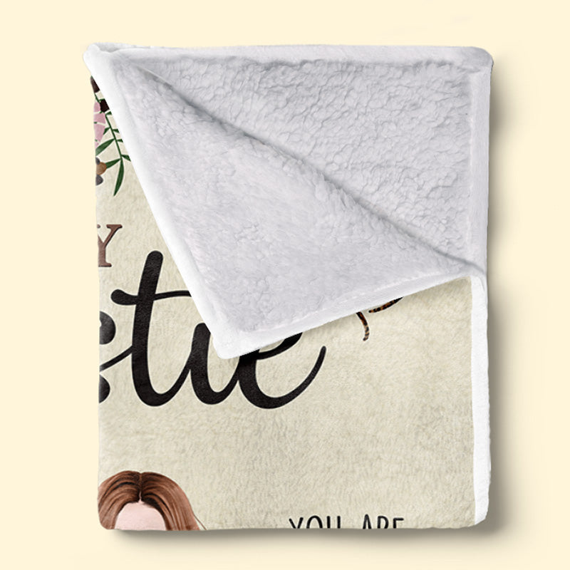 Custom Name Bestie Sister Gifts for Women - Personalized Blanket