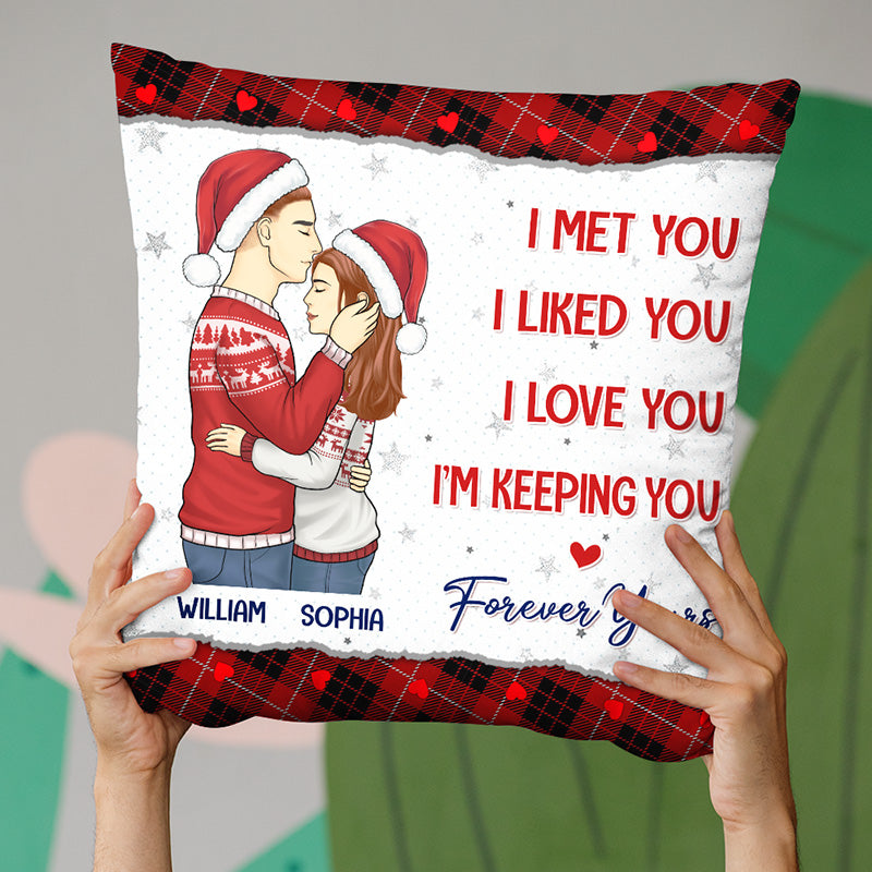 Custom Funny Christmas Couple Gifts - Personalized Pillow
