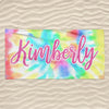 The Beach Is Calling - Family Personalized Custom Beach Towel - Summer Vacation Gift, Birthday Pool Party Gift For Family Members