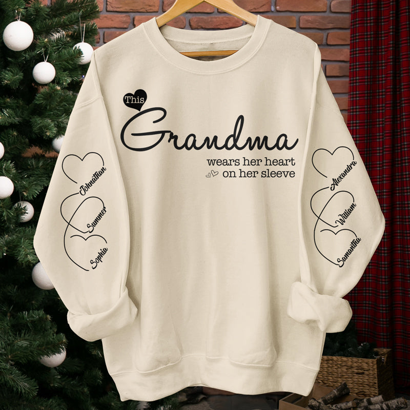 Custom Name Grandma Gifts for Grandmothers - Personalized Sweater