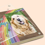Custom Pet Photo Rainbow Bridge Memorial Decor - Personalized Acrylic Photo Frame