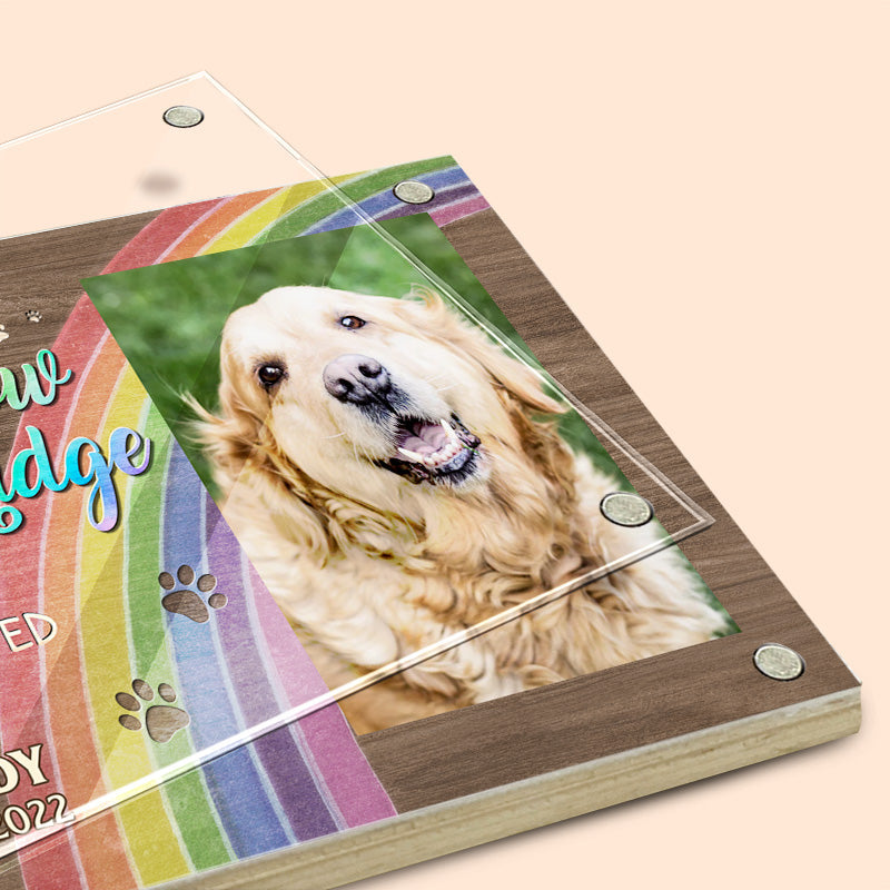 I Will Be Your Guardian Angel - Memorial Personalized Custom Acrylic Magnetic Photo Frame - Sympathy Gift, Gift For Pet Owners, Pet Lovers