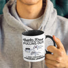 Thanks For Having Us - Family Personalized Custom Accent Mug - Father's Day, Birthday Gift For Dad