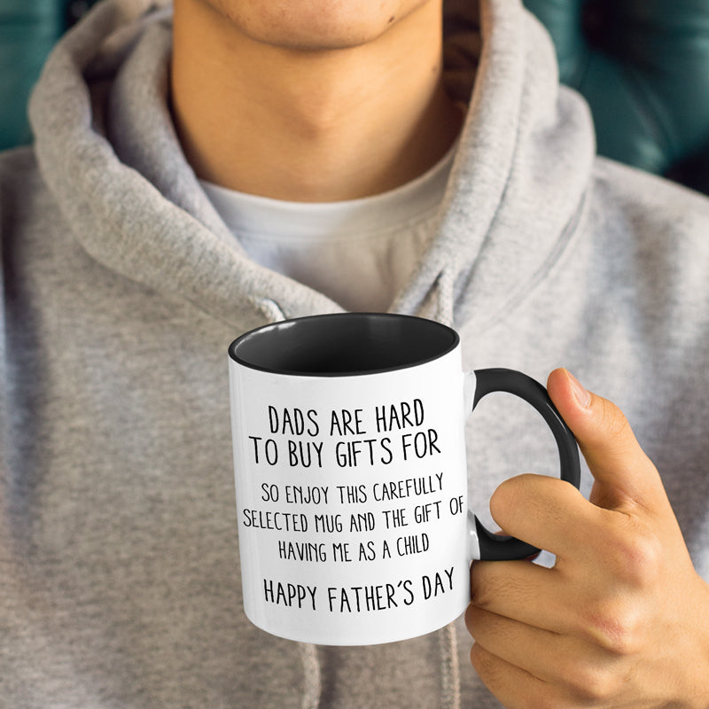 Dad, Happy Father's Day! - Family Personalized Custom Accent Mug - Father's Day, Birthday Gift For Dad