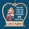 Forever Yours I Love You - Couple Personalized Custom Ornament - Acrylic Custom Shaped - Christmas Gift For Husband Wife, Anniversary