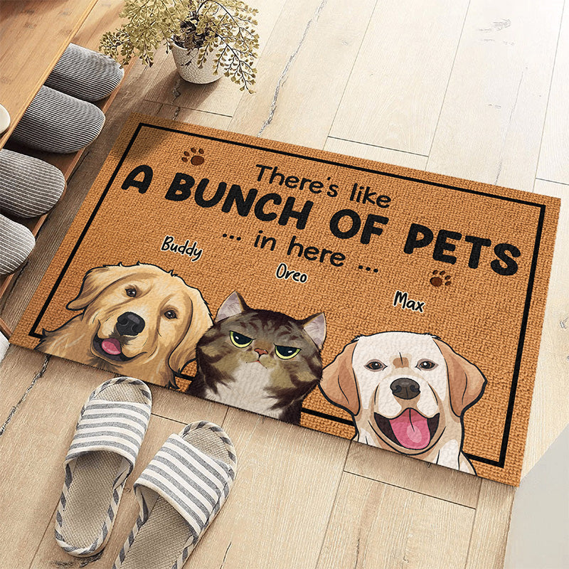 Custom Funny Pet Quotes Housewarming Decor - Personalized Doormat
