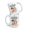 This Guy Is One Awesome Husband - Couple Personalized Custom Mug - Gift For Husband Wife, Anniversary