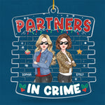 Custom Name Partners in Crime Christmas Gifts for Friends - Personalized Ornament