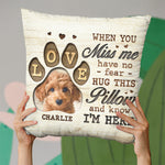 Custom Pet Photo Dog Lover Comfort Gifts - Personalized Pillow