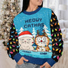 I Believe In Santa Paws - Dog & Cat Personalized Custom Ugly Sweatshirt - Unisex Wool Jumper - Christmas Gift For Pet Owners, Pet Lovers