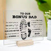 Thank You For Stepping In And Becoming Our Dad - Family Personalized Custom Acrylic Plaque - Father's Day, Birthday Gift For Dad