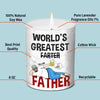 World's Greatest Farter - Family Personalized Custom Smokeless Scented Candle - Father's Day, Birthday Gift For Dad