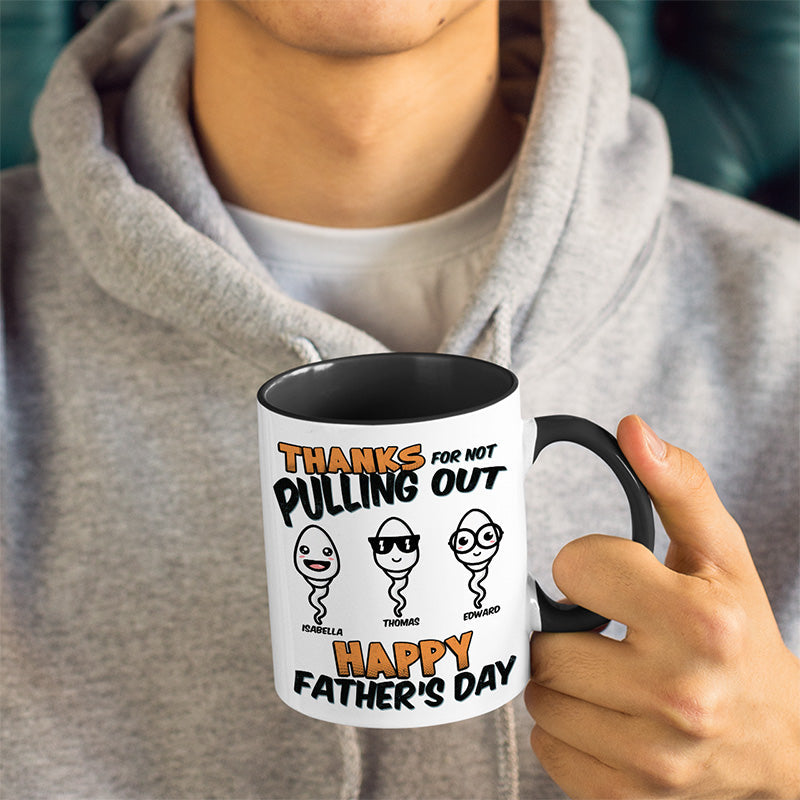 Custom Name Funny Father's Day Gifts for Dad - Personalized Accent Mugs
